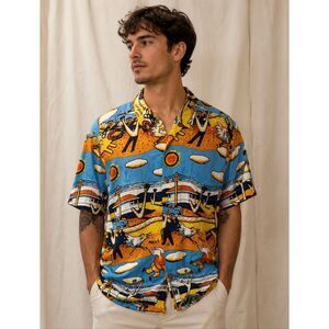 Vintage Mambo Loud "Lost Weekend" by Reg Mombassa Hawaiian Island Shirt L Large